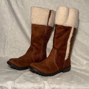 American Eagle Outfitters Brown Shearling Kids Boots